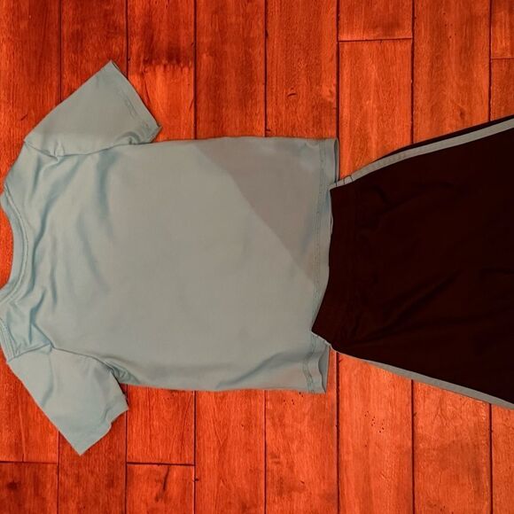 Adidas Youth Light Blue Tee - Picture 3 of 3